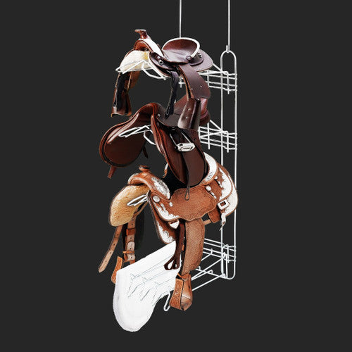 Main Frame with 3 Saddle Racks and a Saddle Pad Holder.