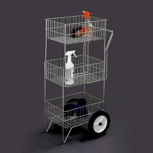 3-TIER GROOMING CART - ZINC