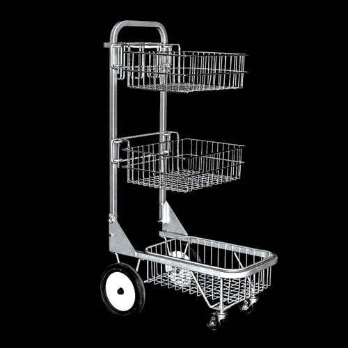 Rolling Dolly with 2 Wire Baskets.