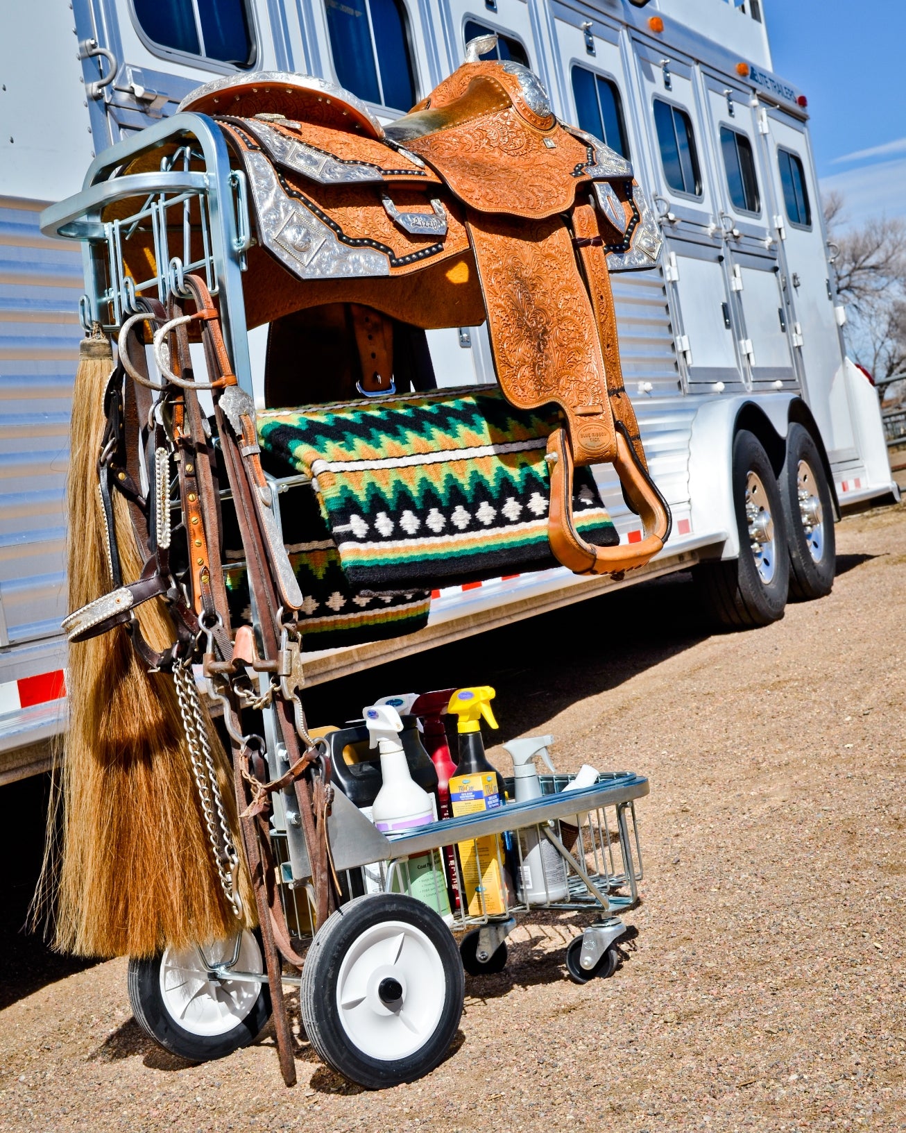 Saddle Pad Holder | Heavy-Duty Horse Tack Organizer
