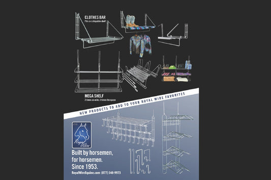 Organize Your Tack Stall Like a Pro: Introducing Two New Shelving Solutions from Royal Wire Equine!
