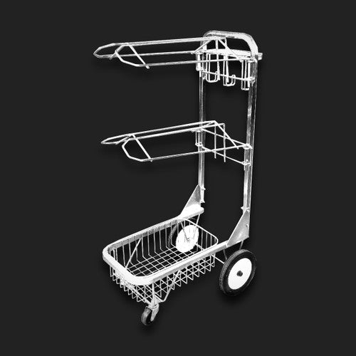 Rolling Dolly with 2 Saddle Racks.