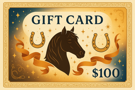 gift card for horse products celebration card